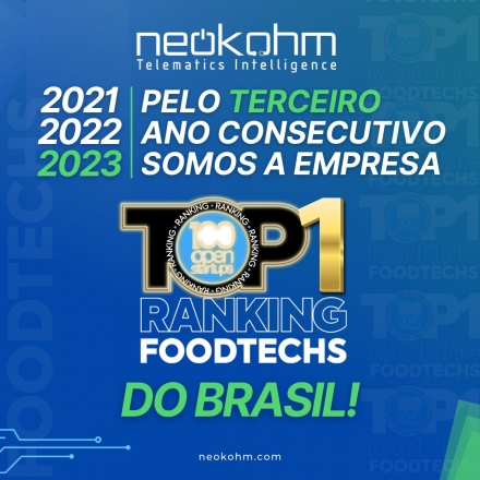 Neokohm | Telematics Intelligence ELEITA PELA 3° VEZ CONSECUTIVA A FOODTECH N°1 DO BRASIL! Em 2023, conquistamos pela TERCEIRA VEZ CONSECUTIVA o título de FOODTECH N°1 DO BRASIL! O prêmio destaca as empresas de...